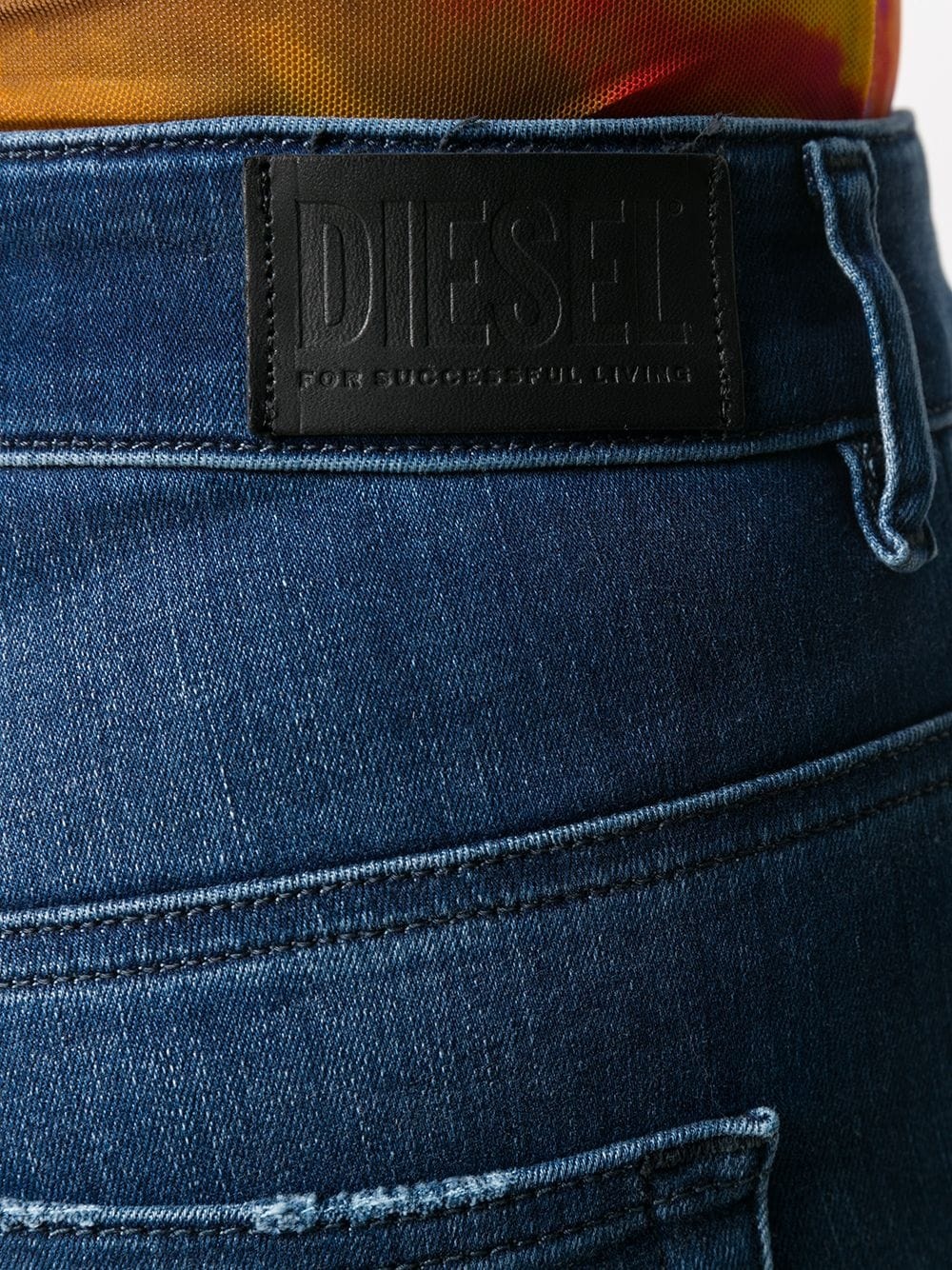 slim stonewashed jeans - 5