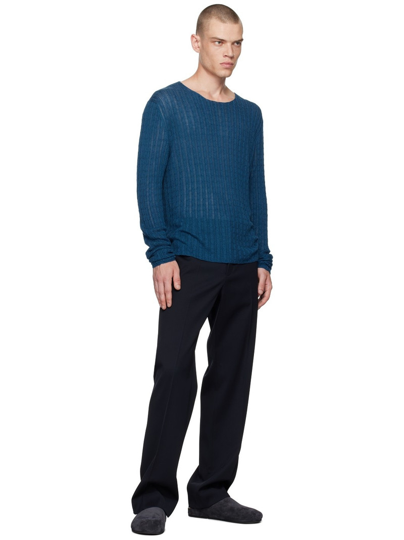 The Row Navy Albion Trousers outlook