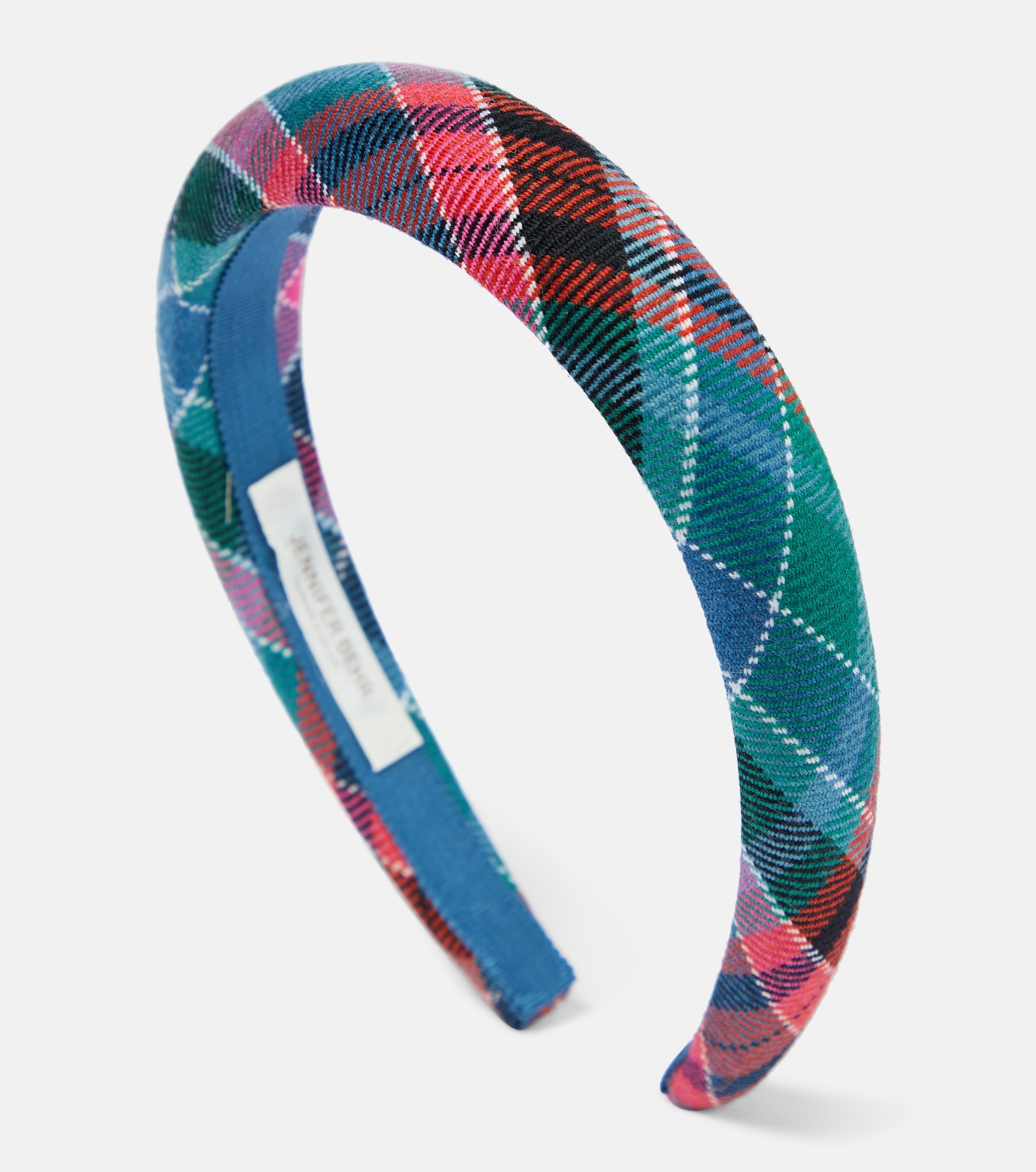 Tartan jacquard headband - 1