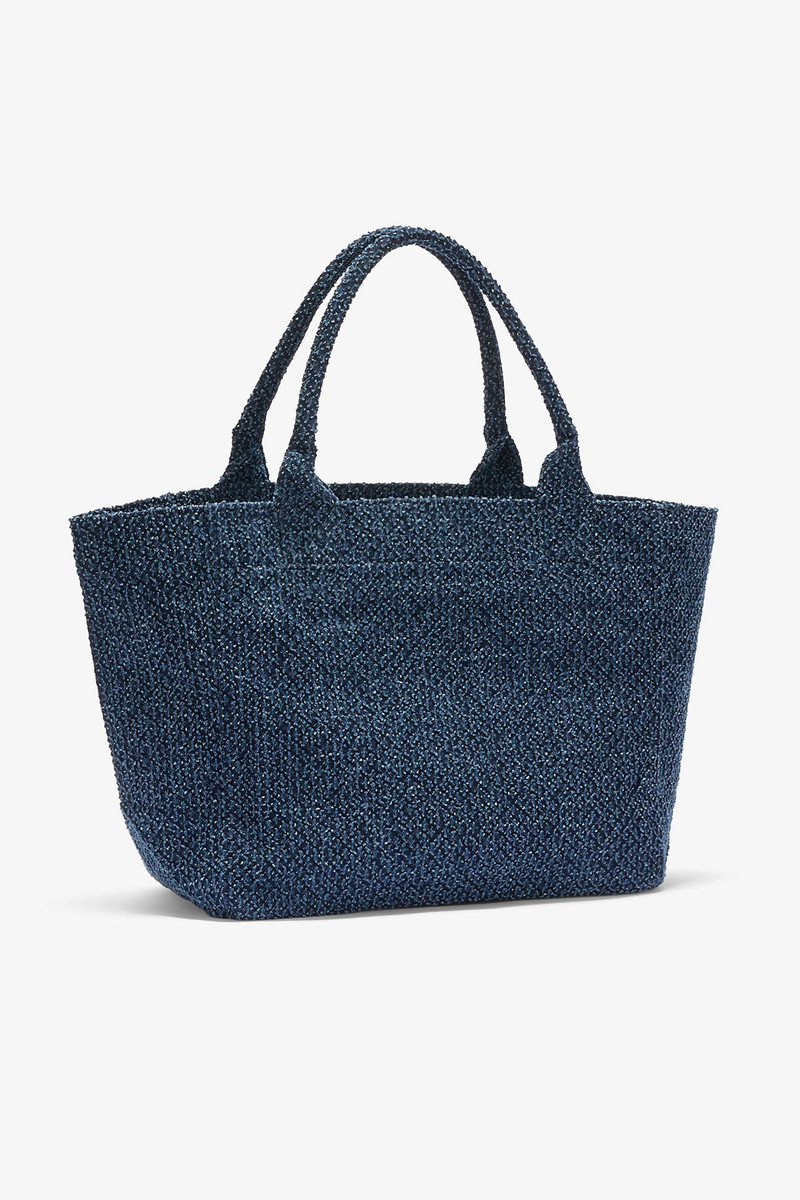 GANNI DENIM MEDIUM BEAR TOTE outlook