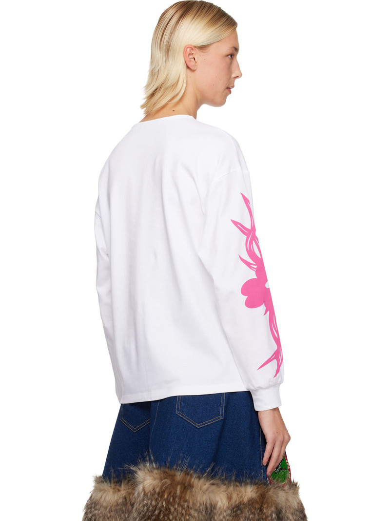 White Bashful Oversized Jersey T-shirt 3
