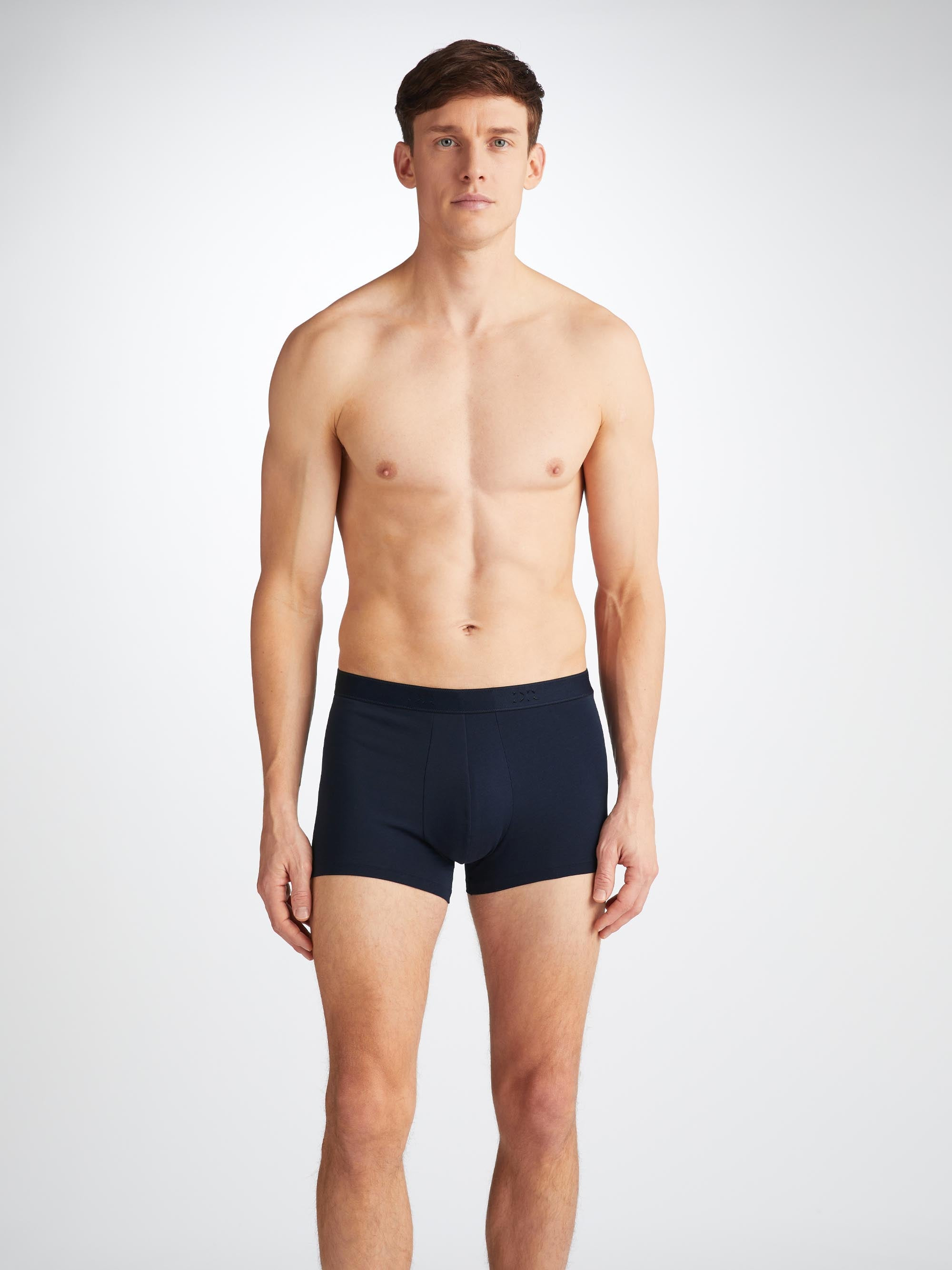 Men's Boxer Briefs Jack Pima Cotton Stretch Navy - 7