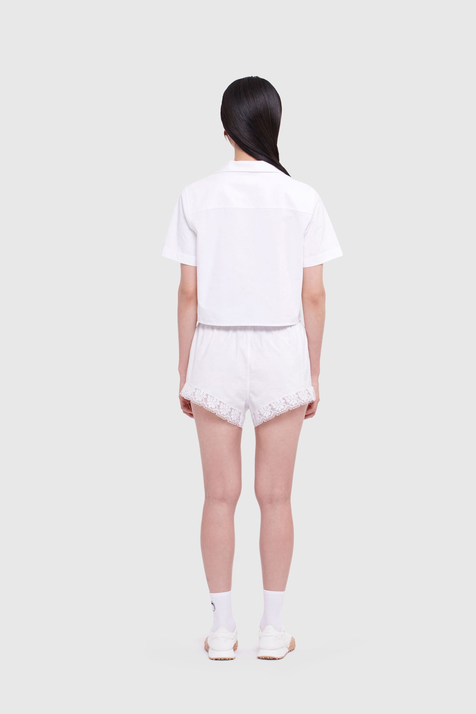 Regenerated Household Linen Crop Shirt - 3