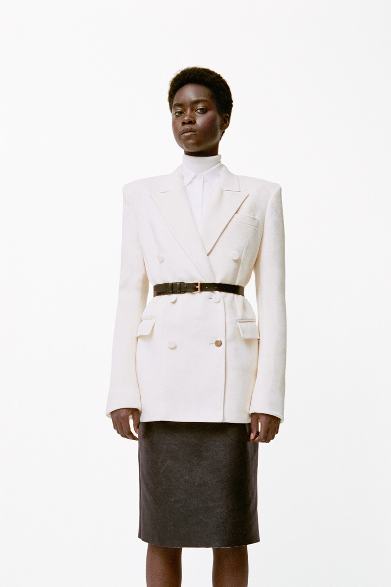 GABRIELA HEARST Amon Midi Skirt in Black Leather outlook