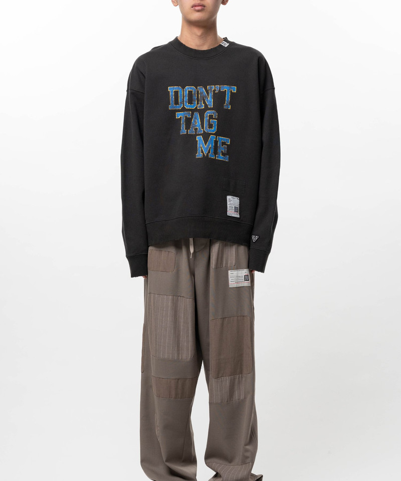 Maison MIHARAYASUHIRO Don't Tag Me Printed Sweatshirt outlook