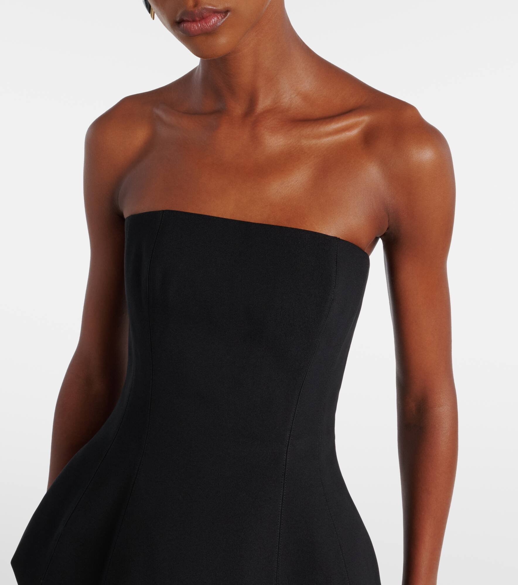 Ada strapless crêpe midi dress - 4