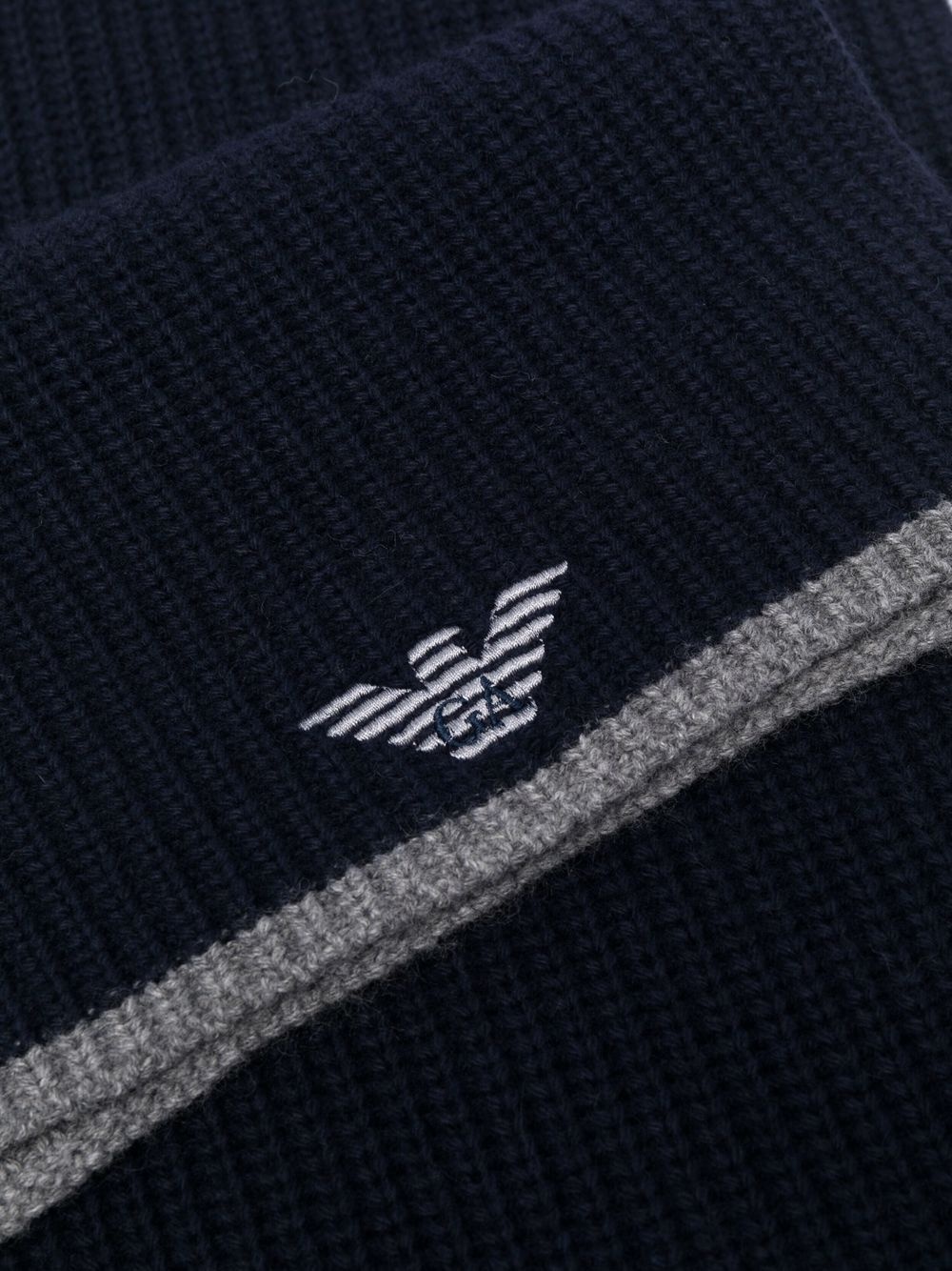 embroidered-logo hat and scarf set - 3
