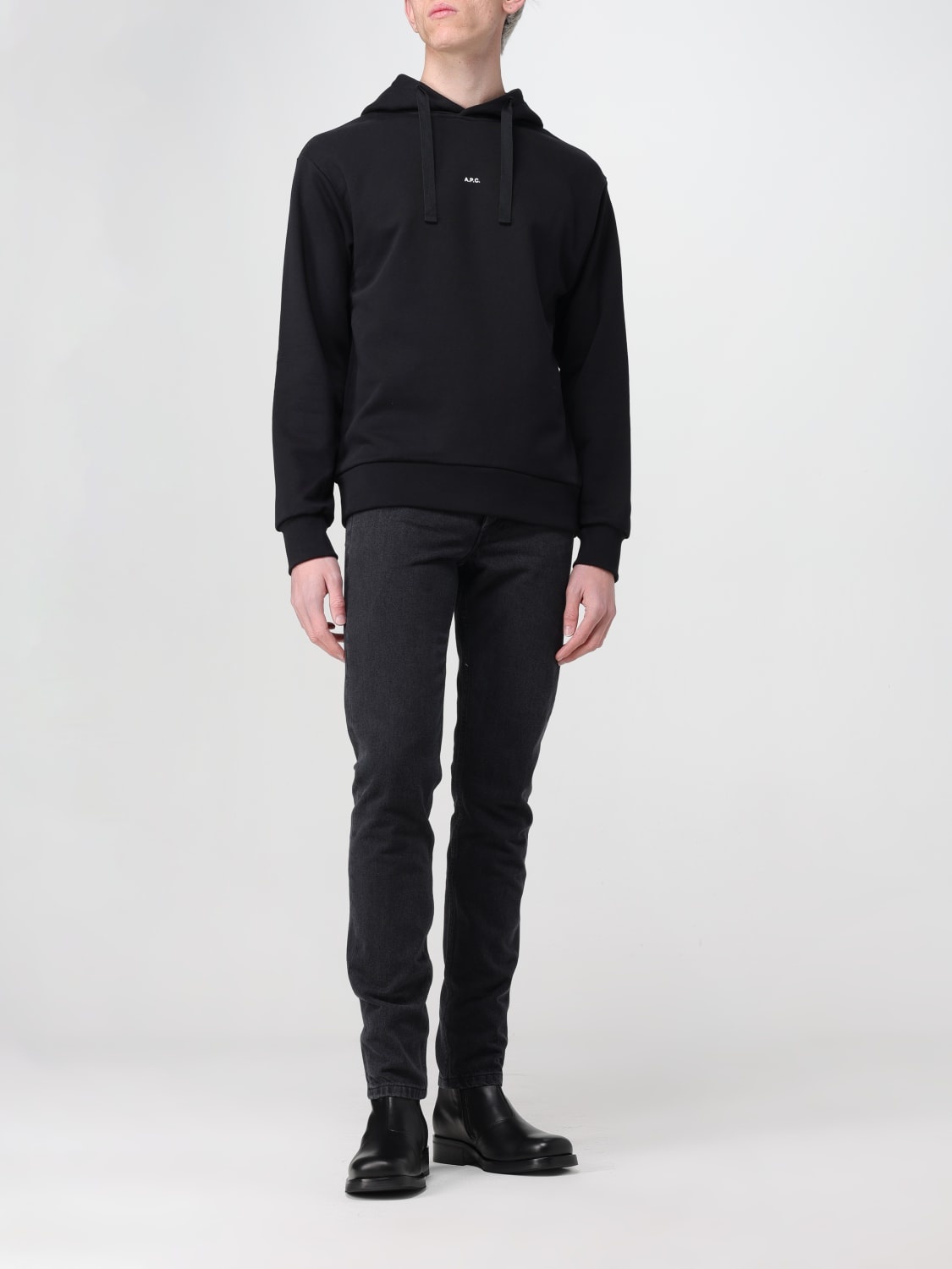 【関税&送料込】A.P.C. Larry Sweatshirt A.P.C. Solid Color LARRY Hoodie men - Glamood Outlet