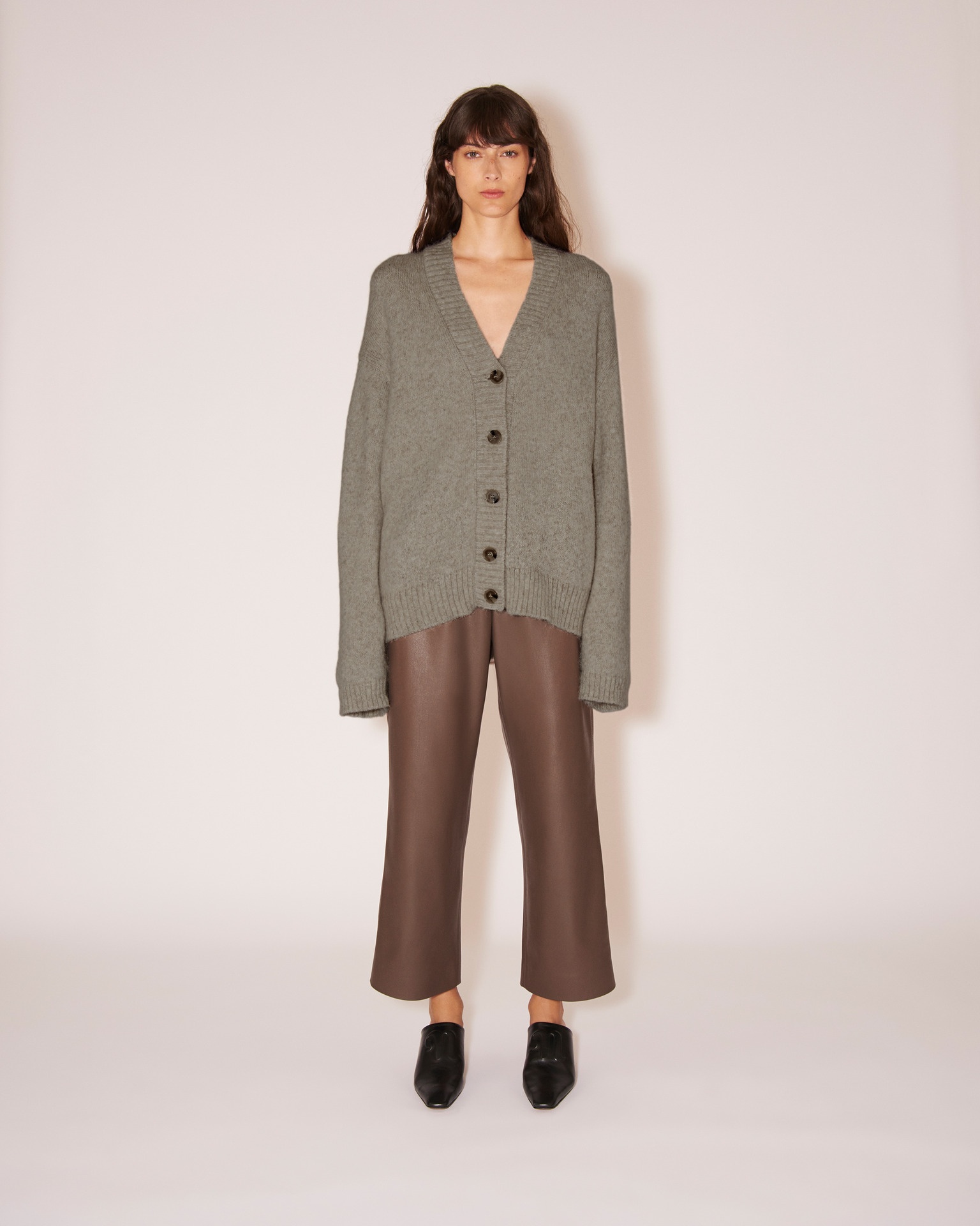 HARSHA - Alpaca cardigan - Gray - 3