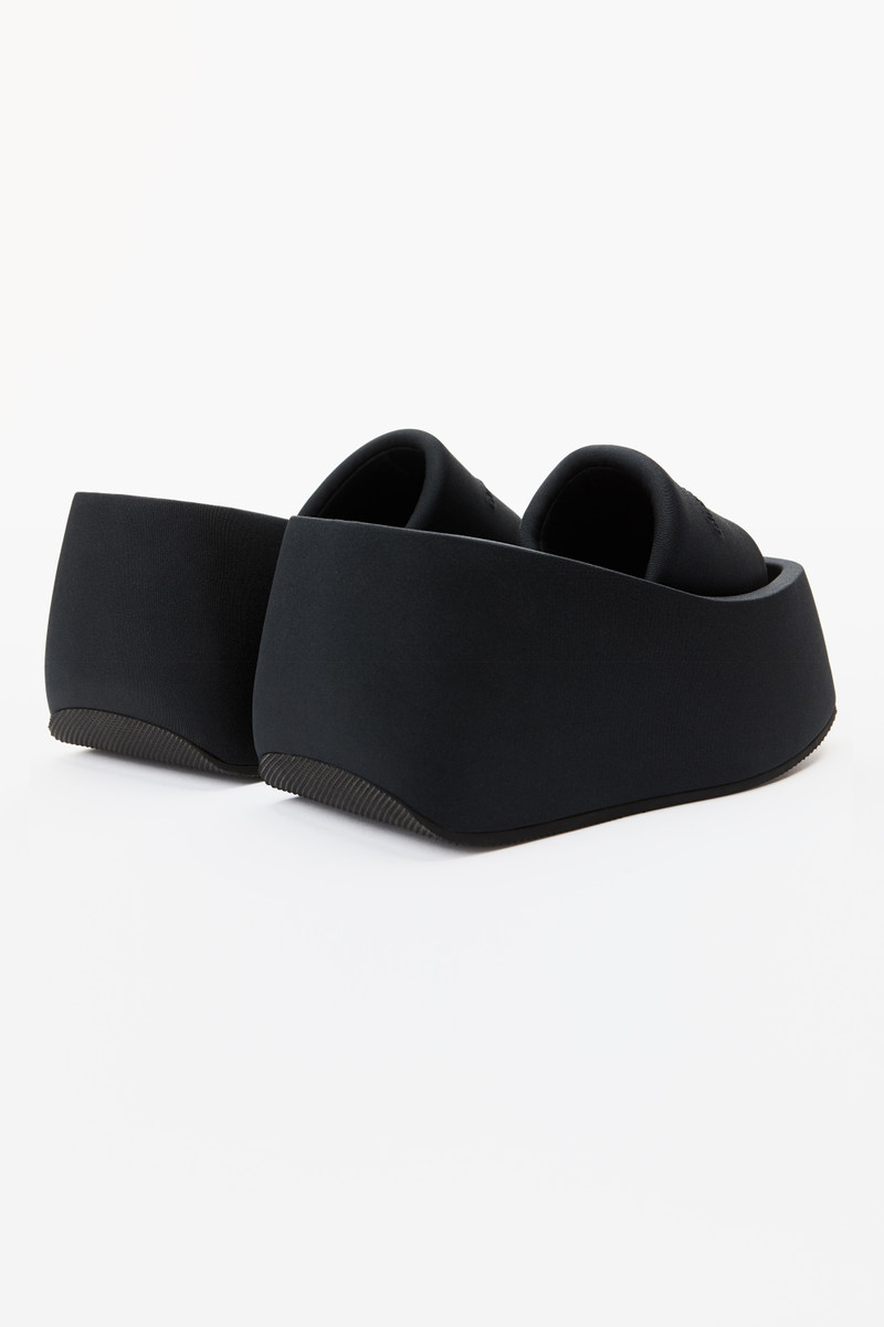 TAJI PLATFORM SLIDE SANDAL IN LYCRA 5