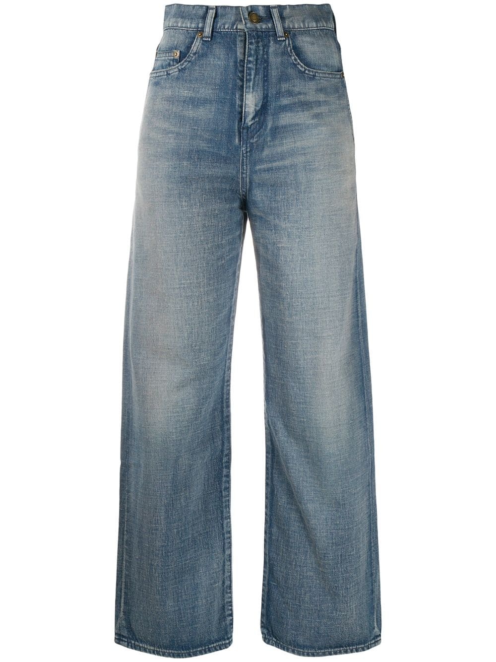 cropped straight-leg jeans - 1