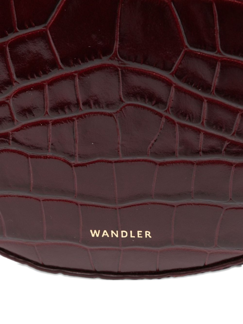 mini Hortensia crocodile-embossed bag - 4