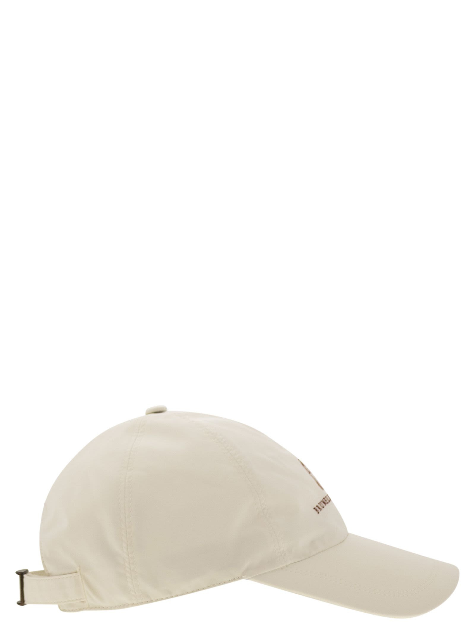 Brunello Cucinelli Men Water-Repellent Microfibre Baseball Cap With Embroidered Logo - 3