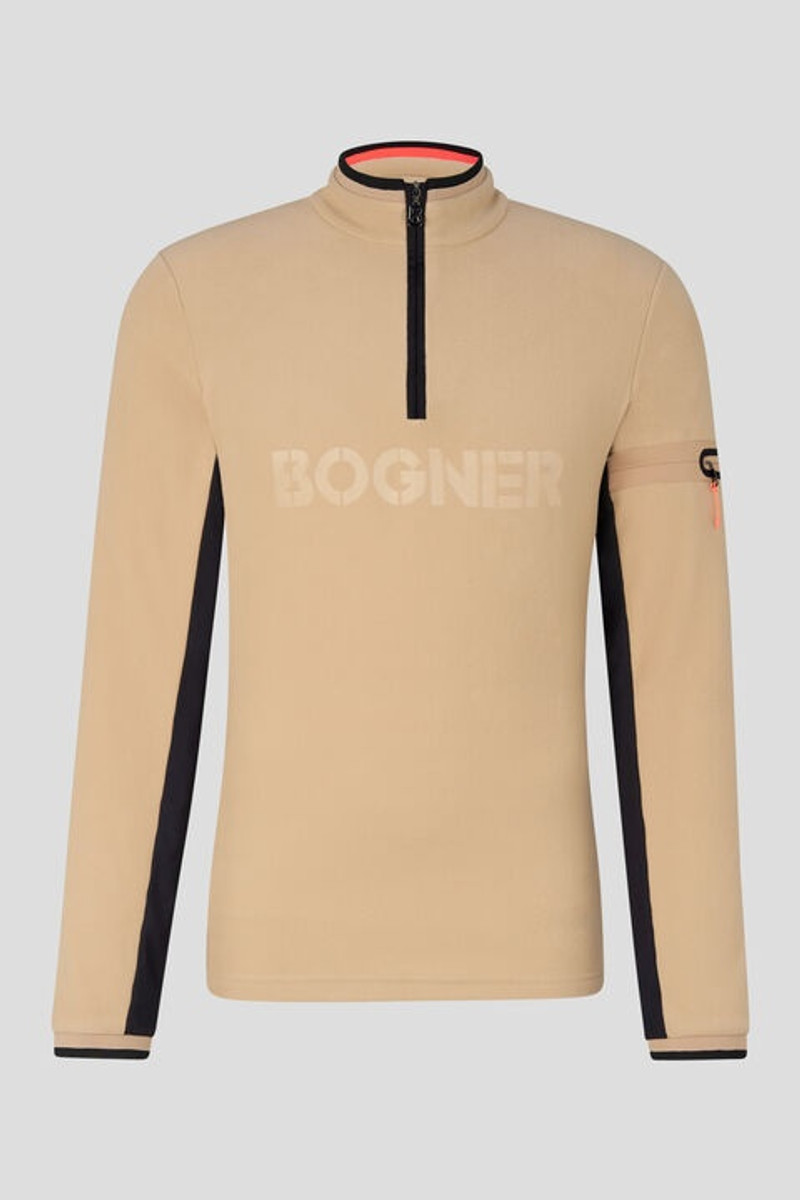 Gilbert Fleece first layer in Camel/Black 1