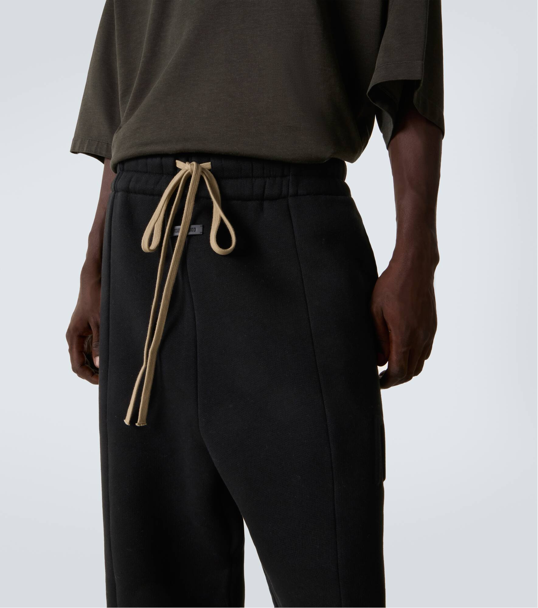 Cotton-blend sweatpants - 5