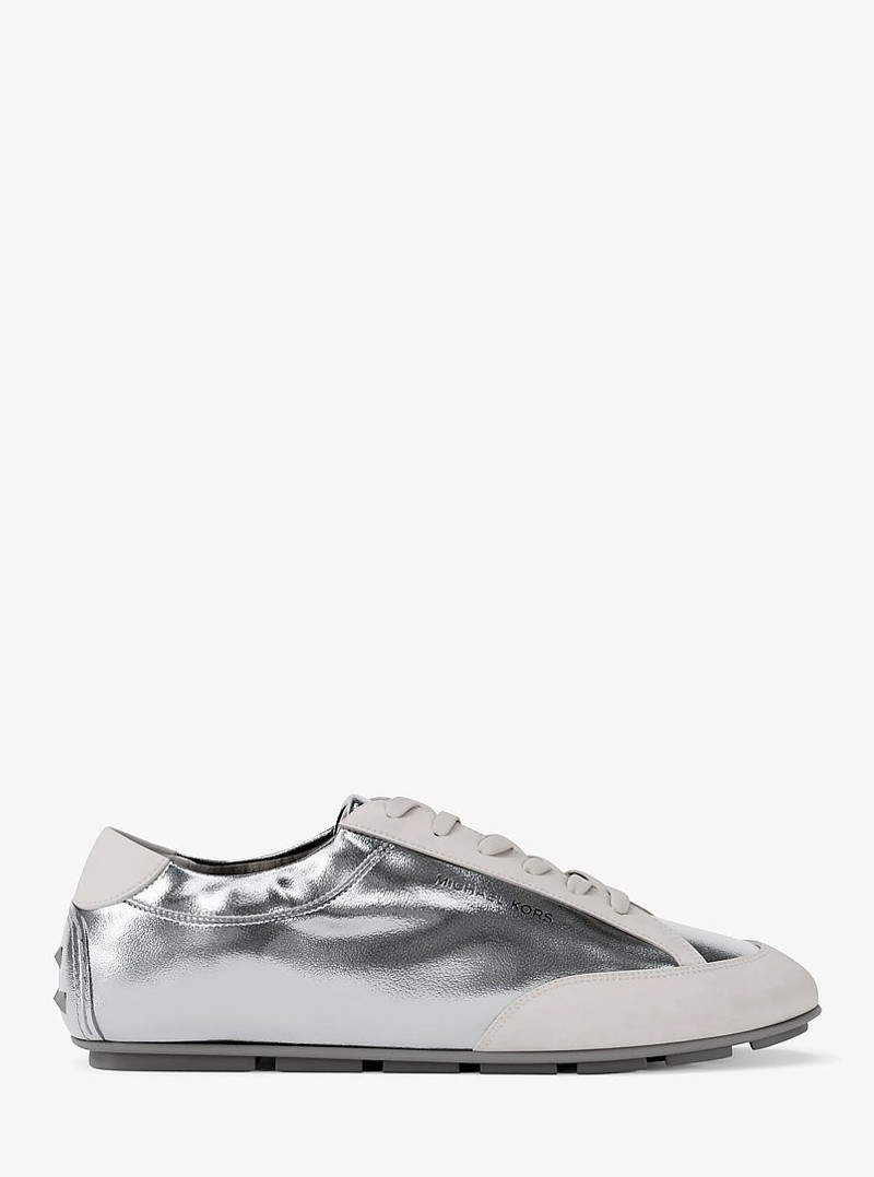 Susie Metallic Leather Trainer 1