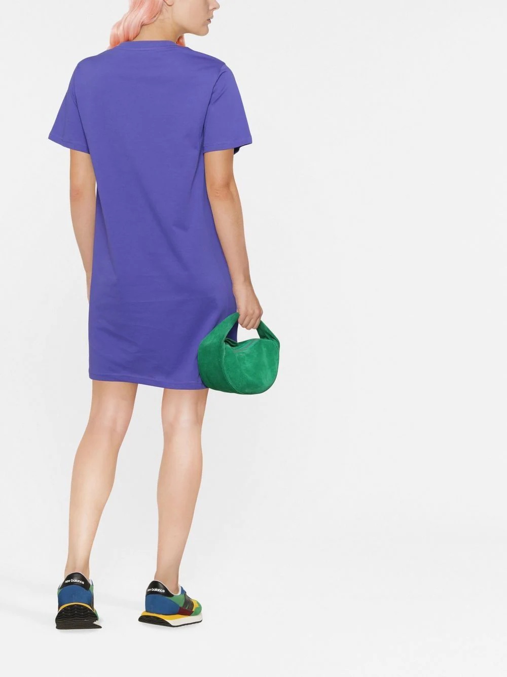 logo-print T-shirt dress - 4