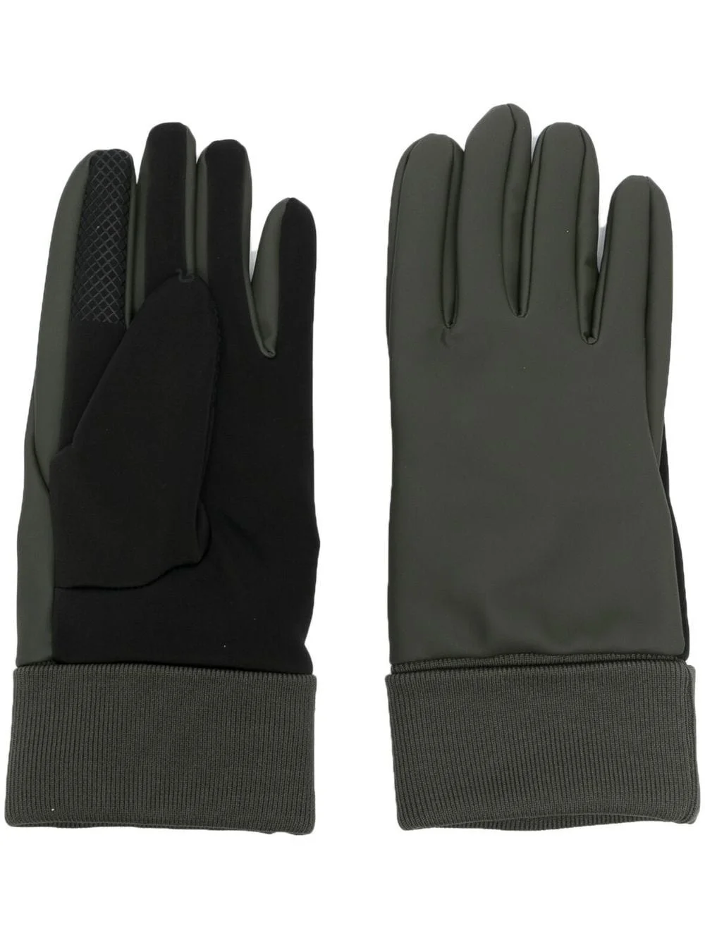 ribbed-detail gloves - 1