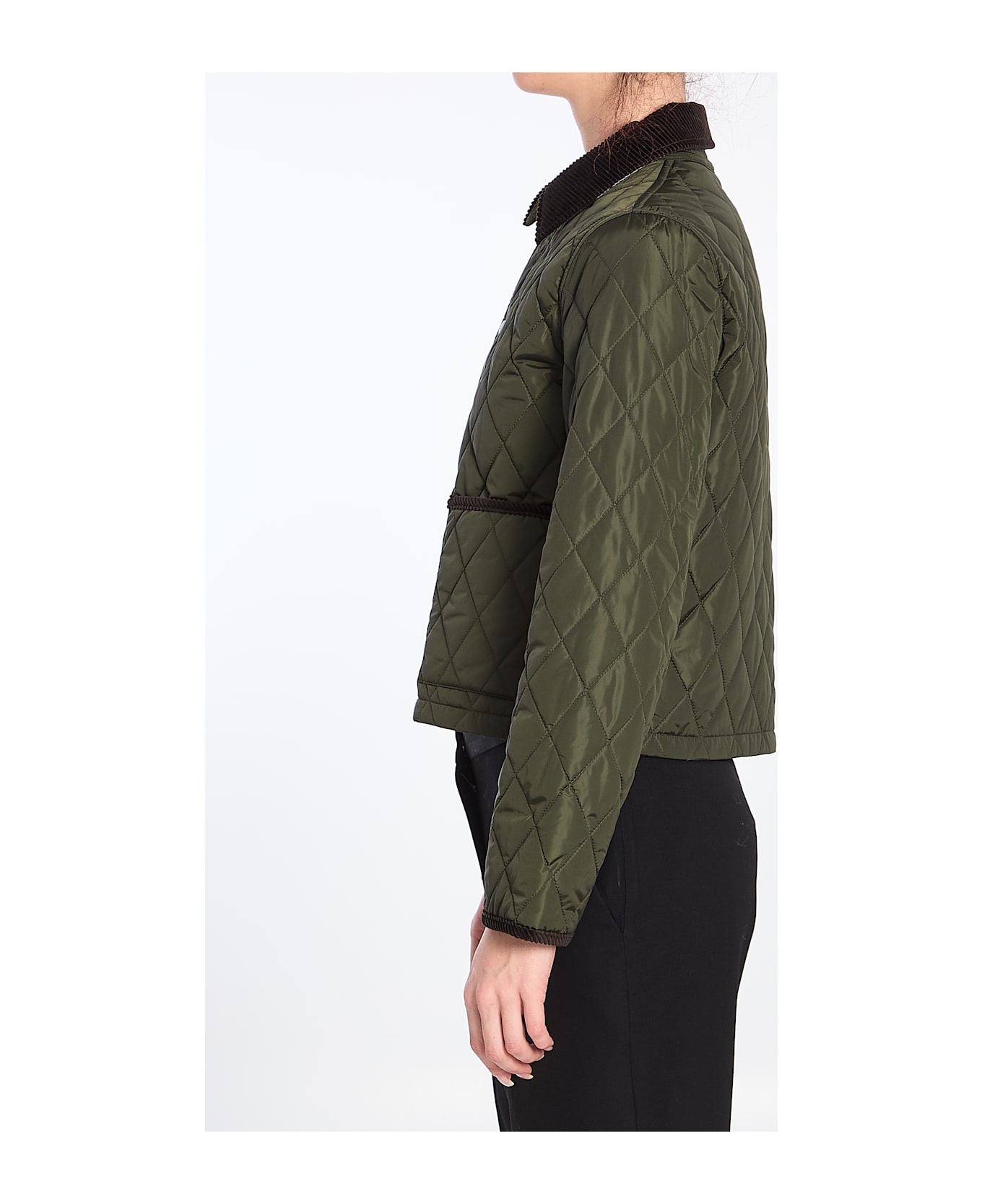 Cropped Quilted Jacket - 3
