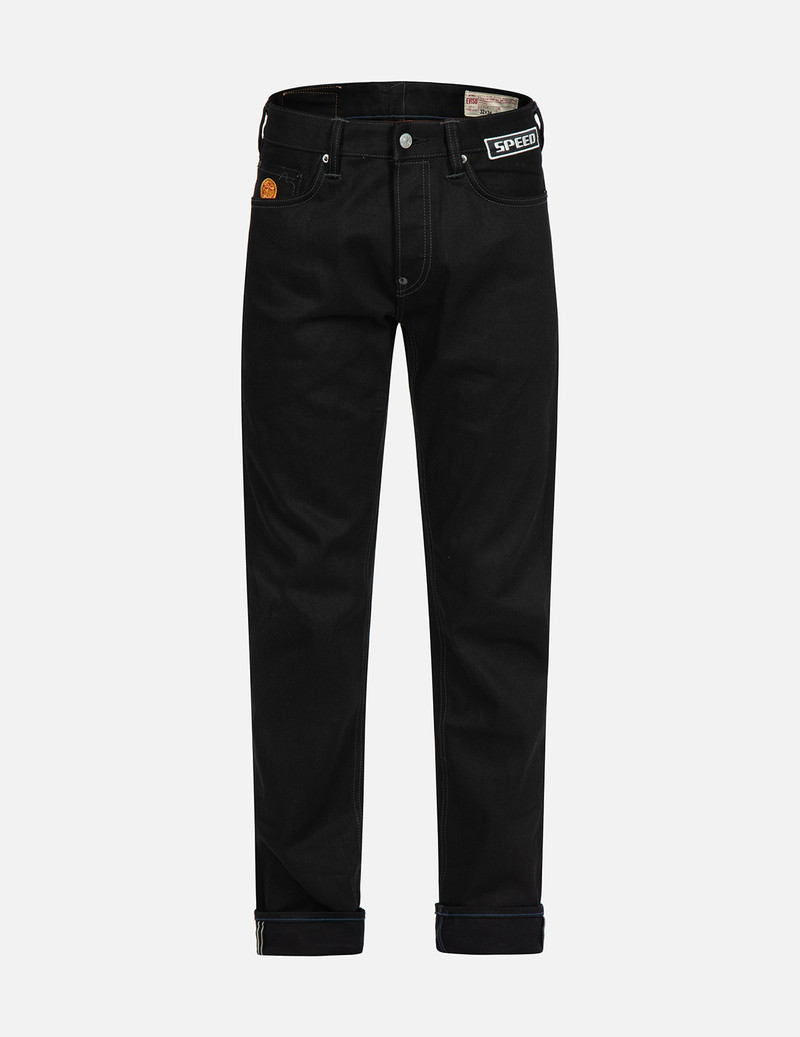 MULTI-LOGO EMBROIDERY SLIM-FIT JEANS #2010 1