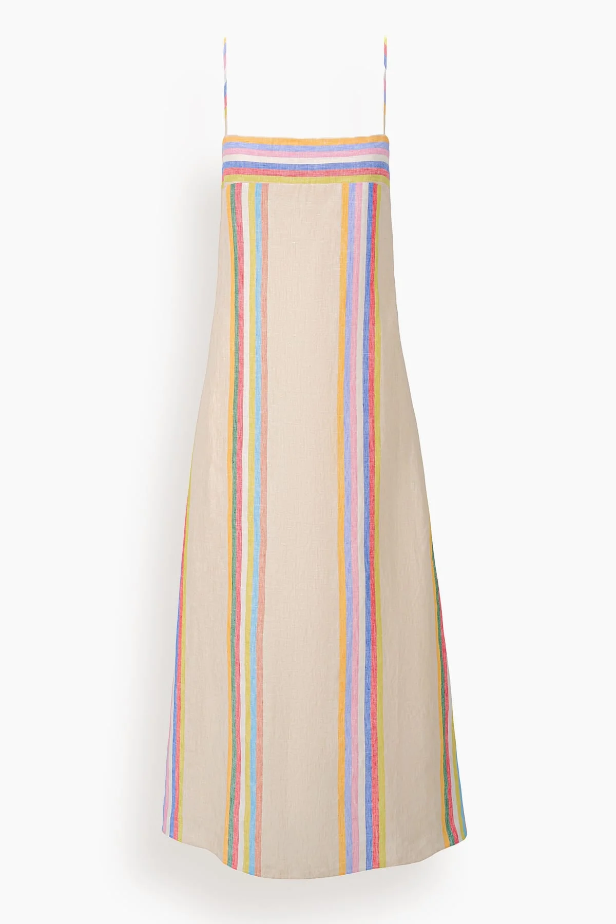 Laura Linen Dress in Day Trip Stripe - 1