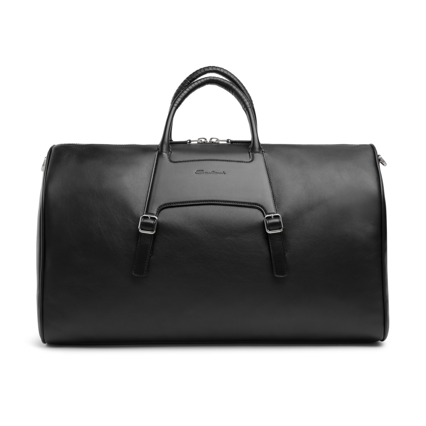 Black leather weekend bag - 1