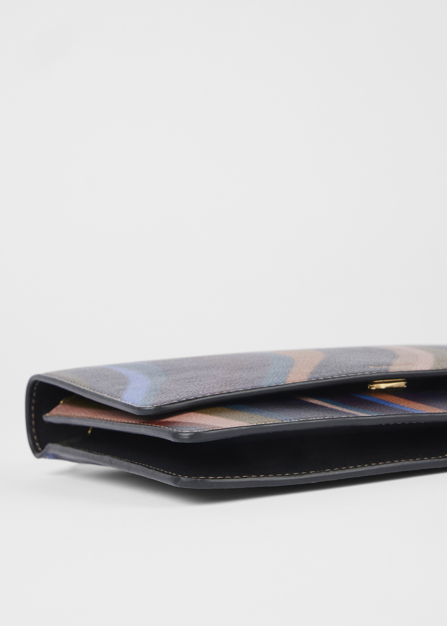 Women's 'Midnight Swirl' Leather Pouch Bag - 3