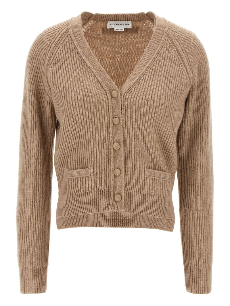 stepped-hem ribbed cardigan 1