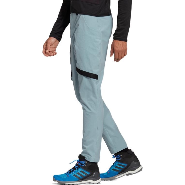 adidas Terrex Zupahike Pts Colorblock Elastic high waist Big Pocket Sports Pants Gray H51493 - 4