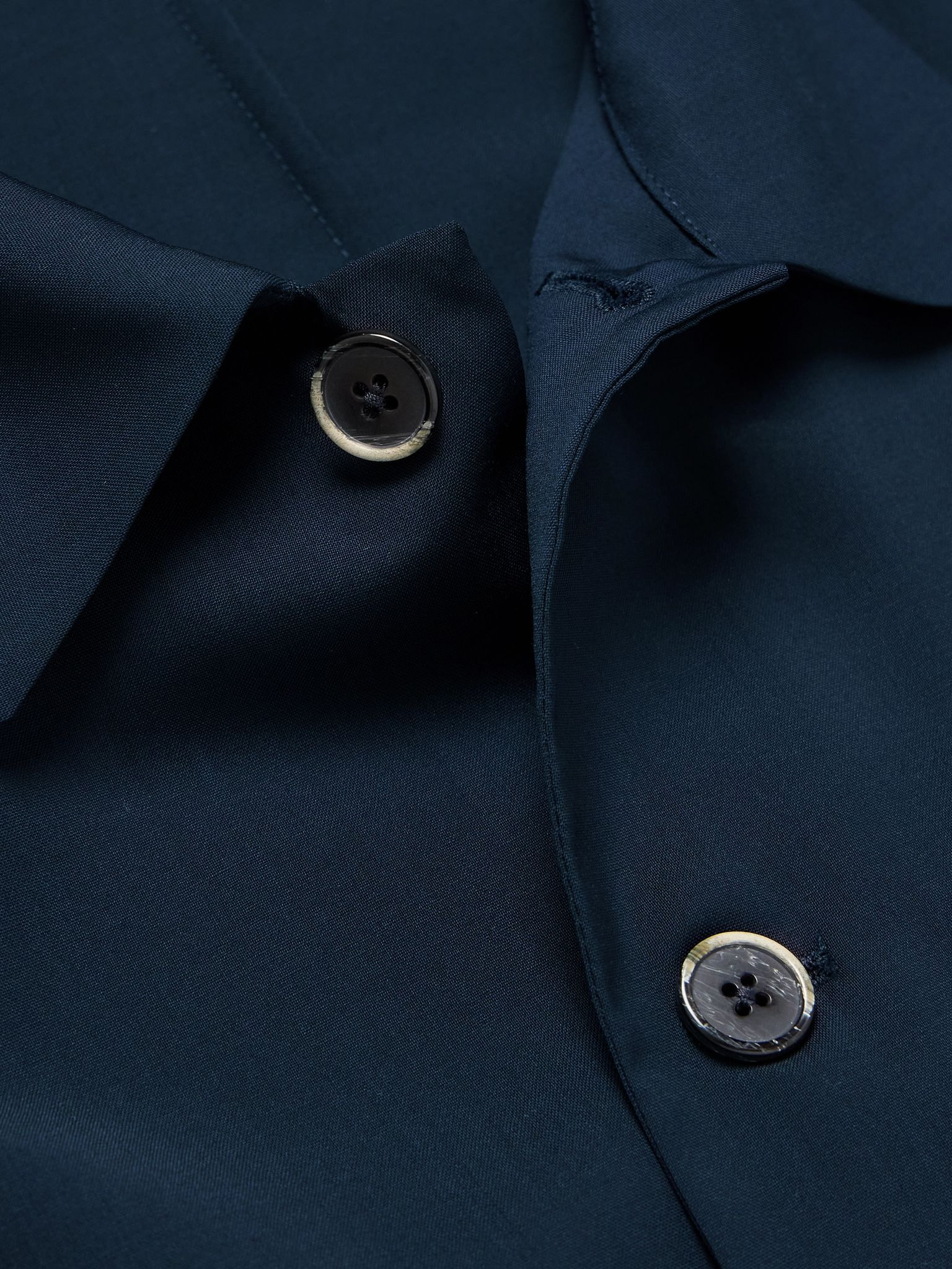Visal Wool Overshirt Navy - 4
