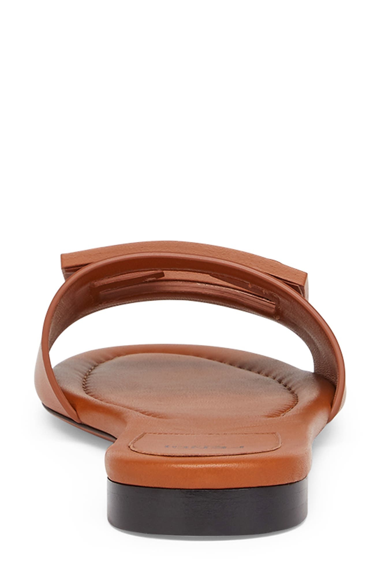 Fendi Signature Logo Slide Sandal in Brown at Nordstrom - 4
