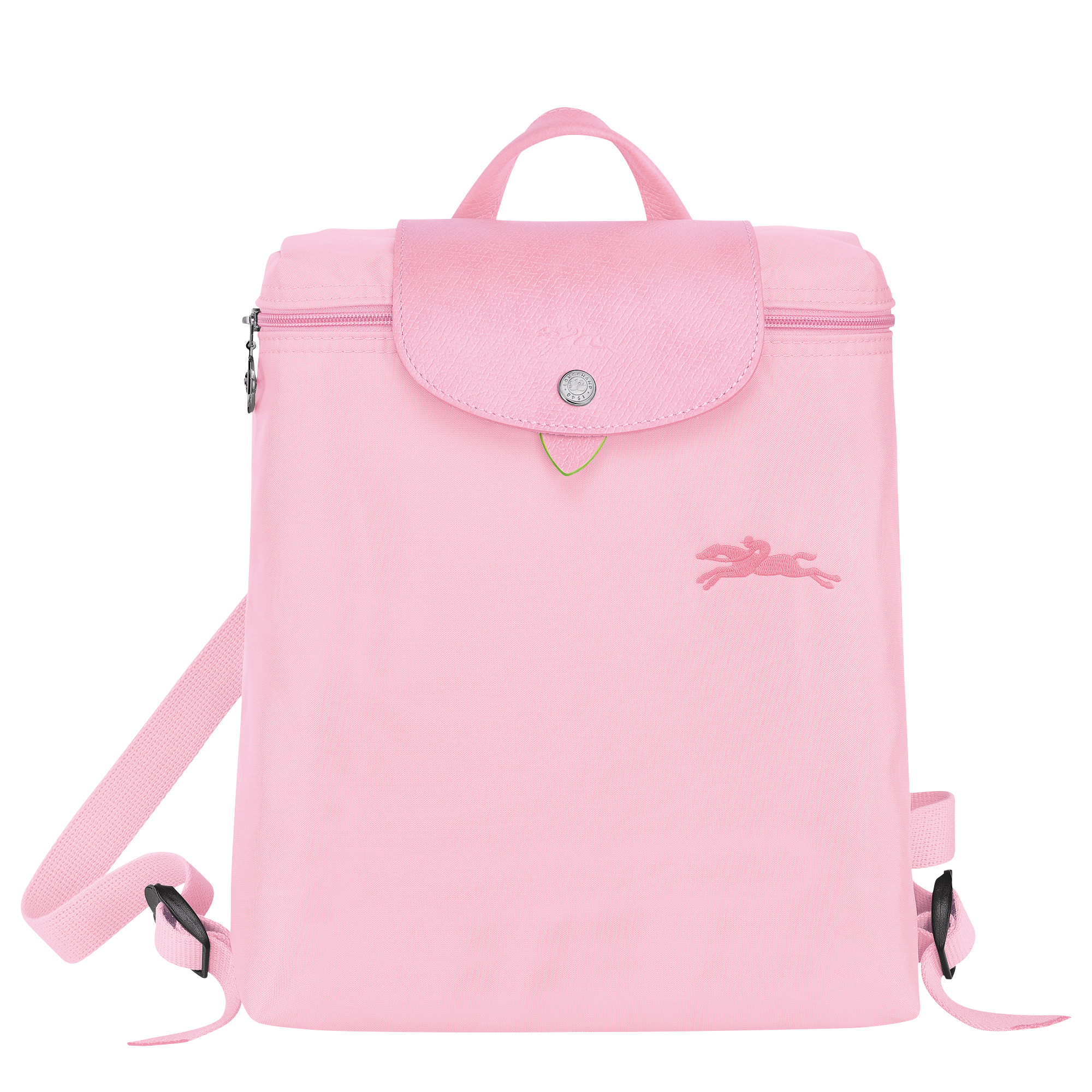 Le Pliage Green Pouch with handle Pink - Recycled canvas