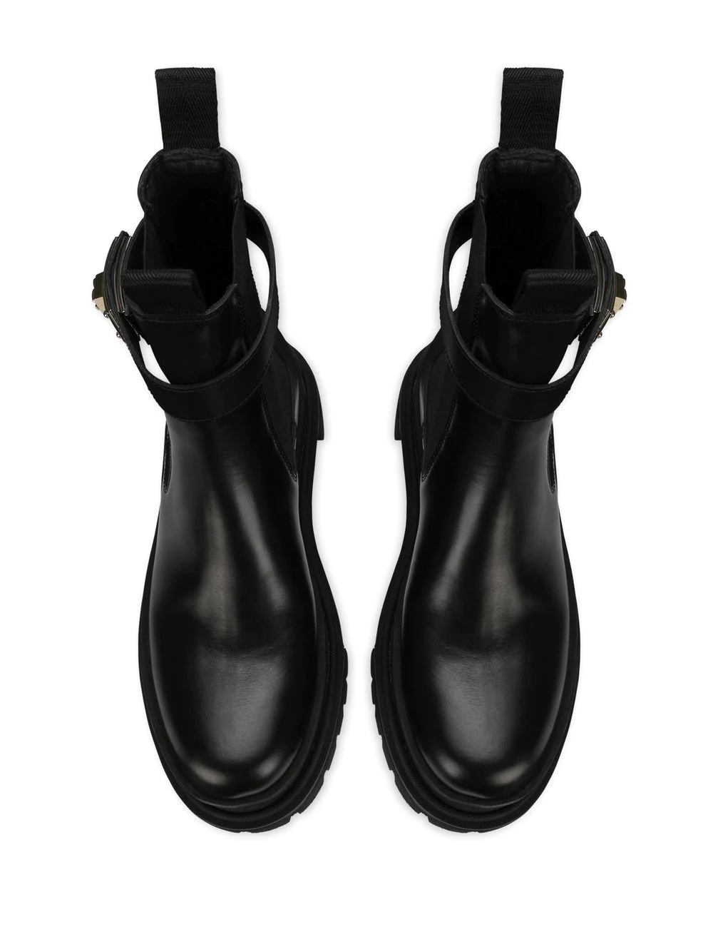 logo-plaque chunky boots - 4