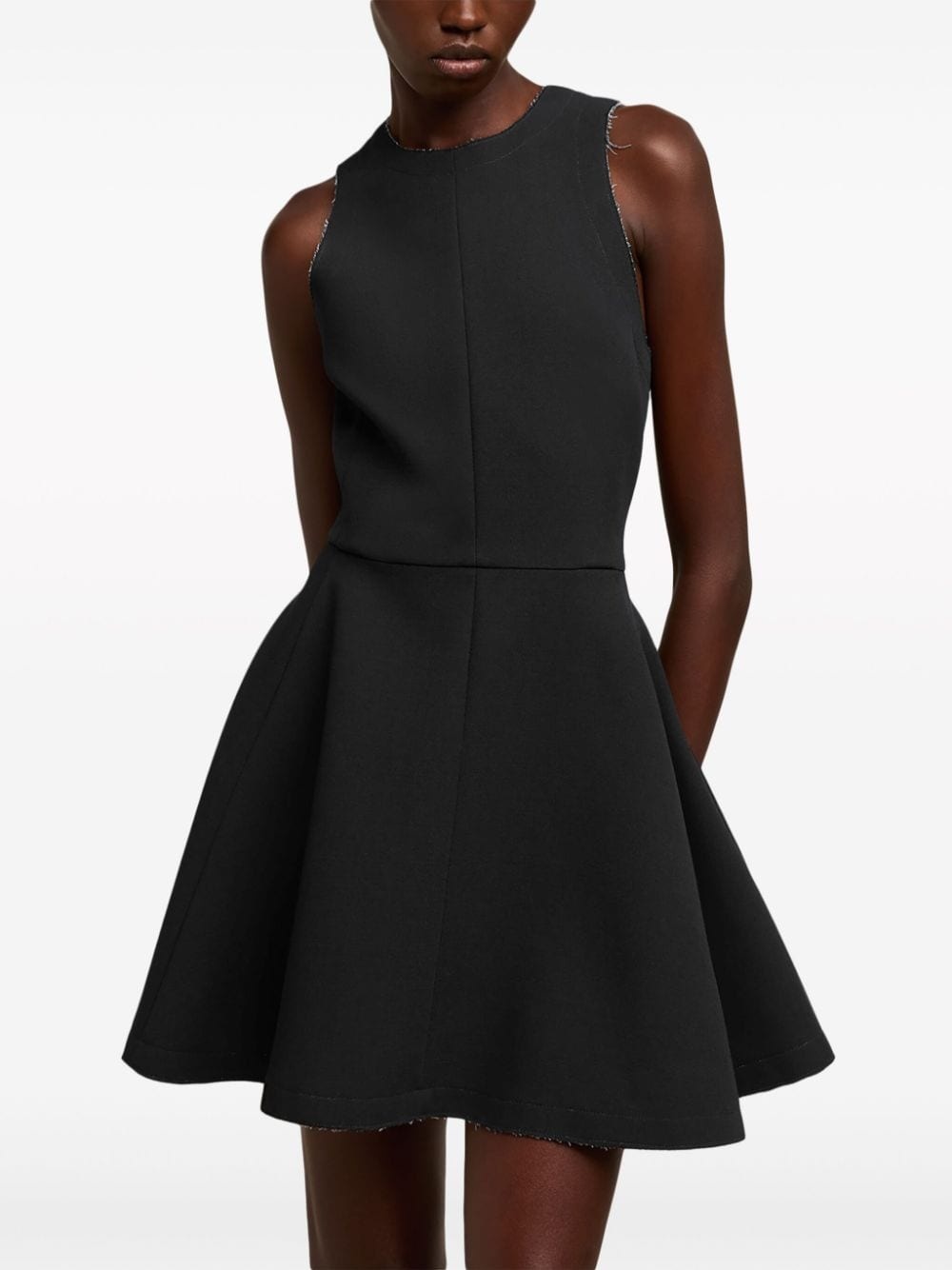 sleeveless virgin-wool minidress - 5