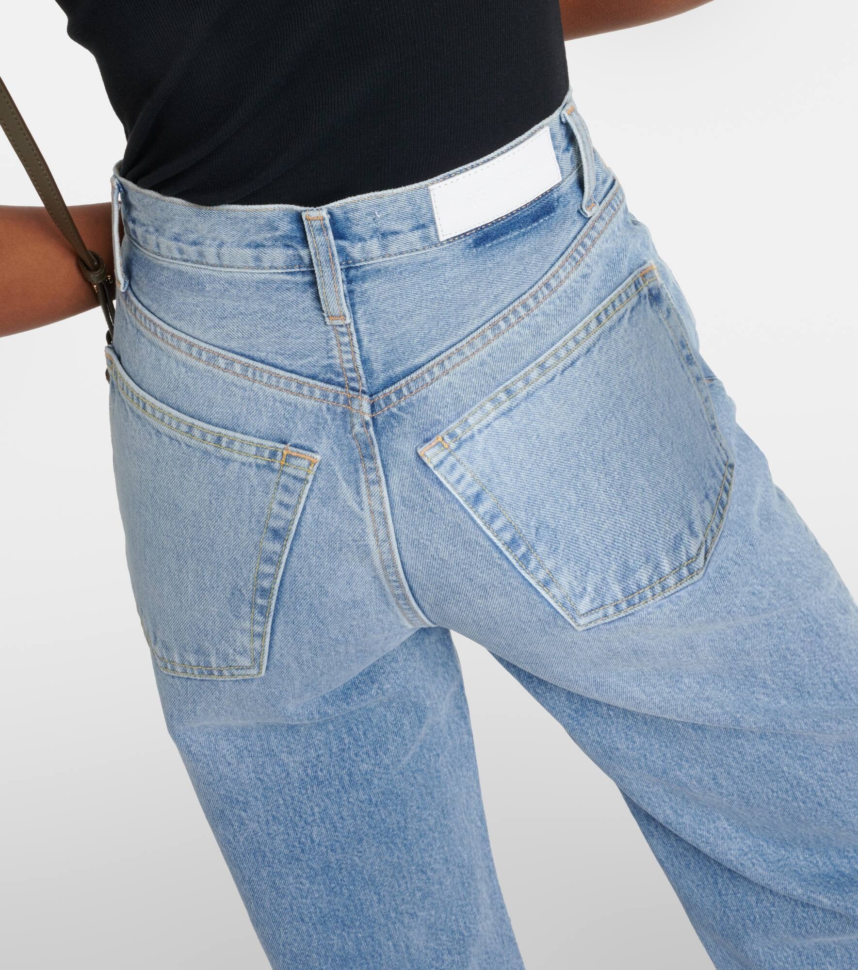 High-rise wide-leg jeans - 6