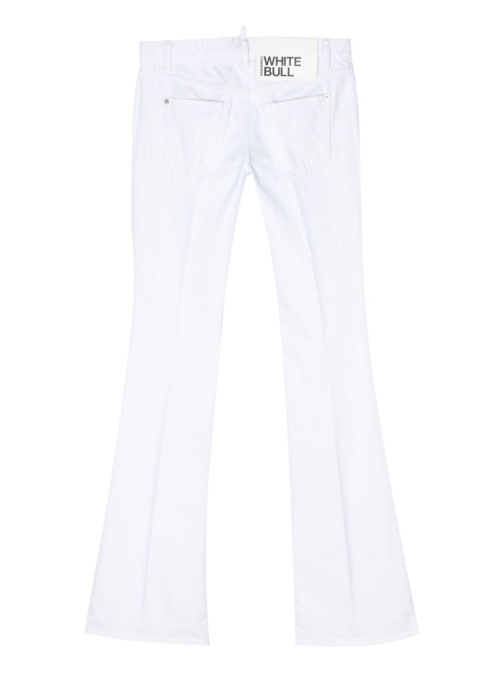 mid-rise flared jeans - 2