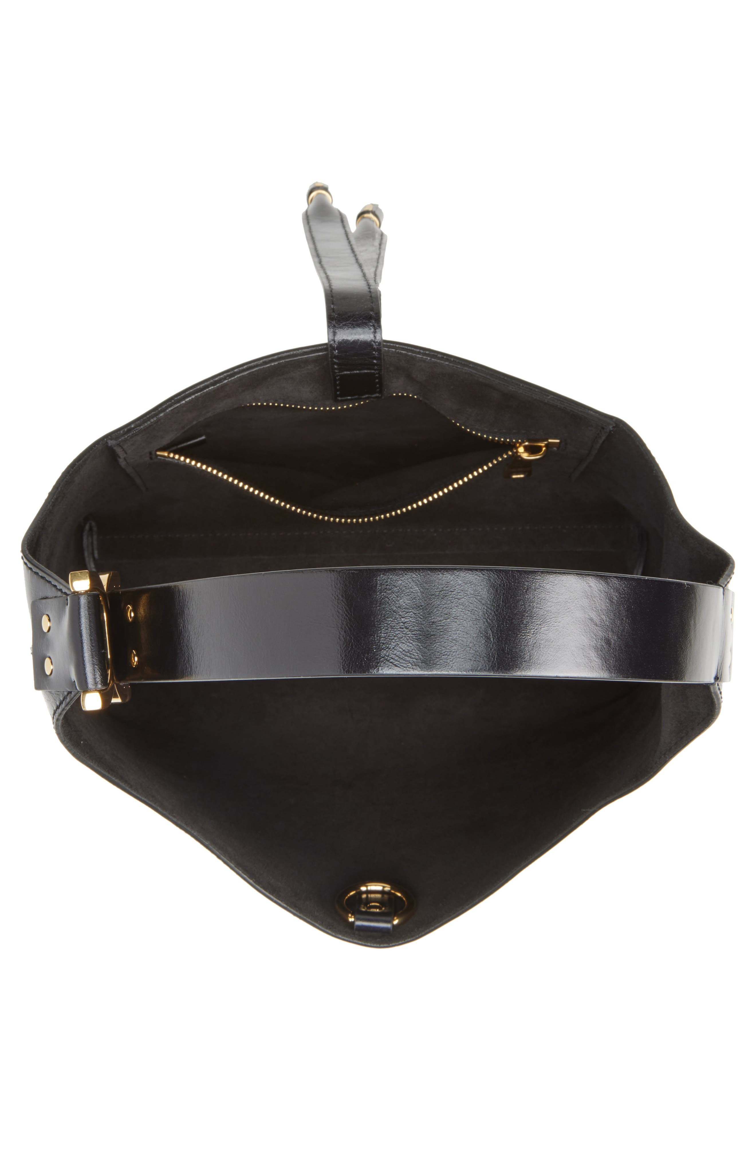 Chloé Small Marcie Leather Hobo Bag in 001 Black at Nordstrom - 5