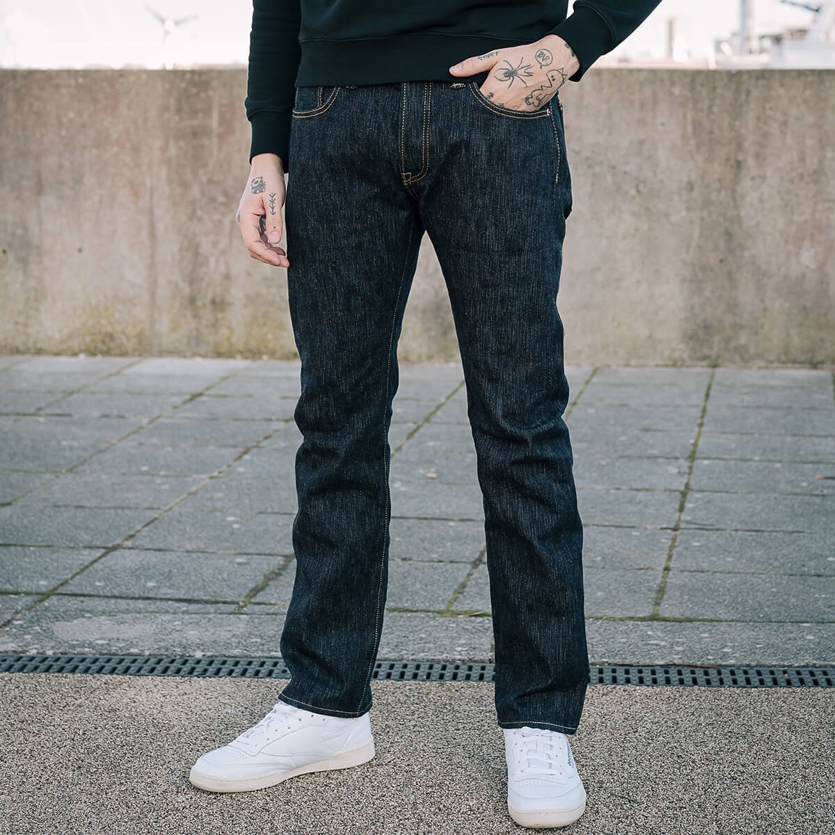 Iron Heart Slubby Selvedge Jeans - 888s-SLB High Rise Straight Tapered