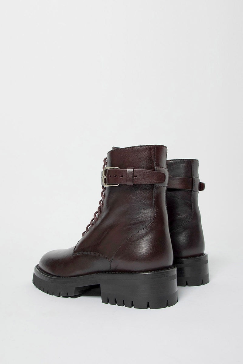 Cisse Combat Boots Aubergine - 3