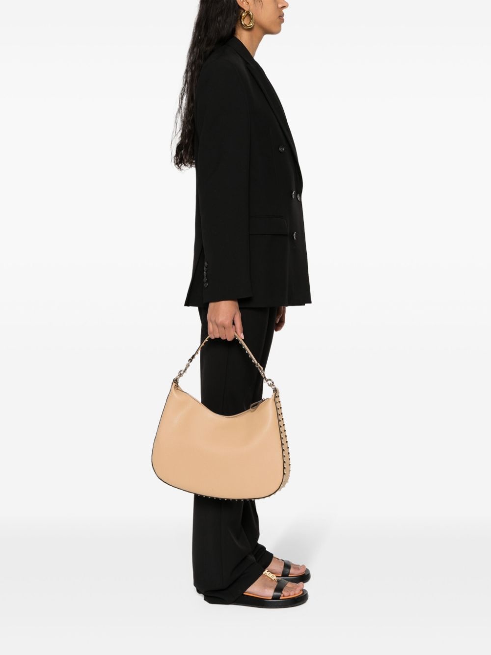 Rockstud leather cross body bag - 2