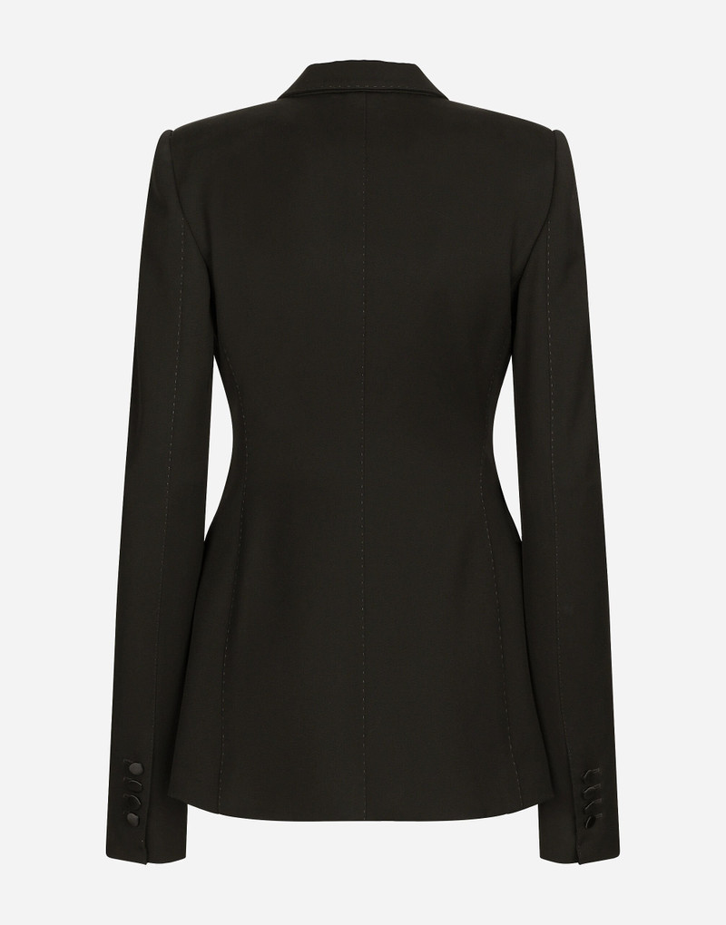 Dolce & Gabbana Double-breasted woolen jacket with side vents outlook