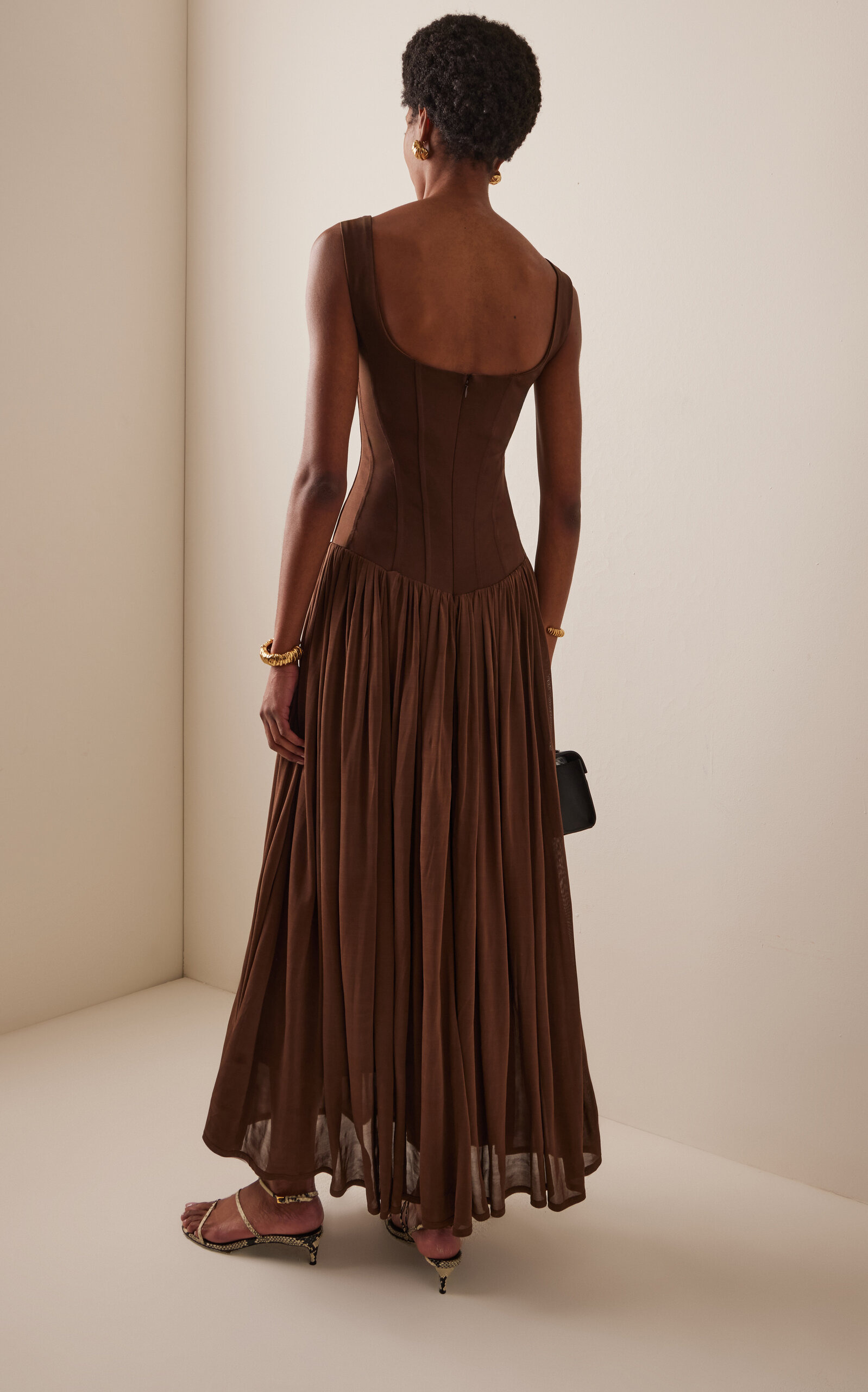 Jamie Tank Midi Dress brown - 4