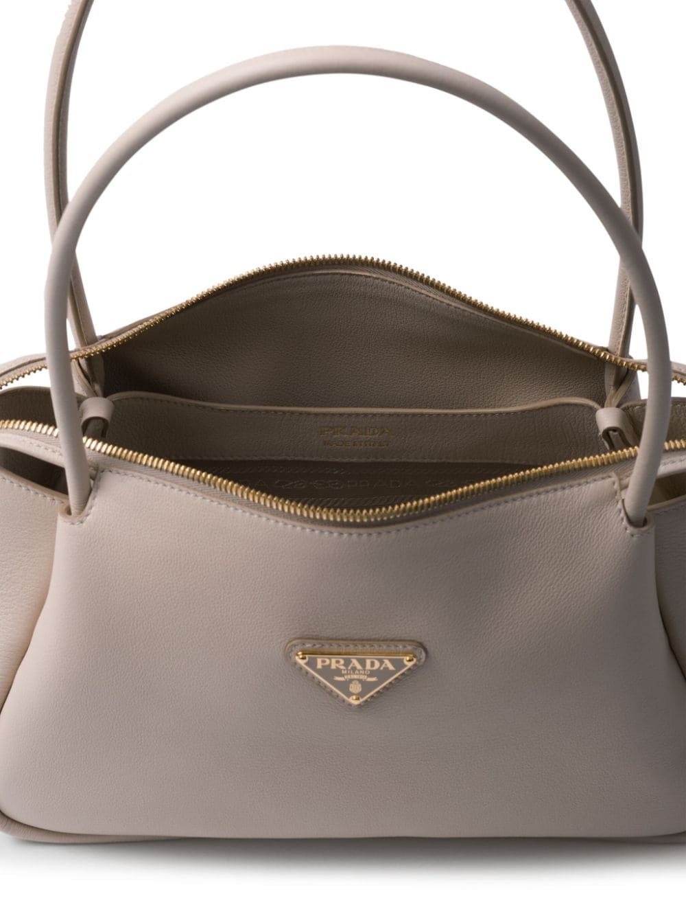 medium leather tote bag - 6
