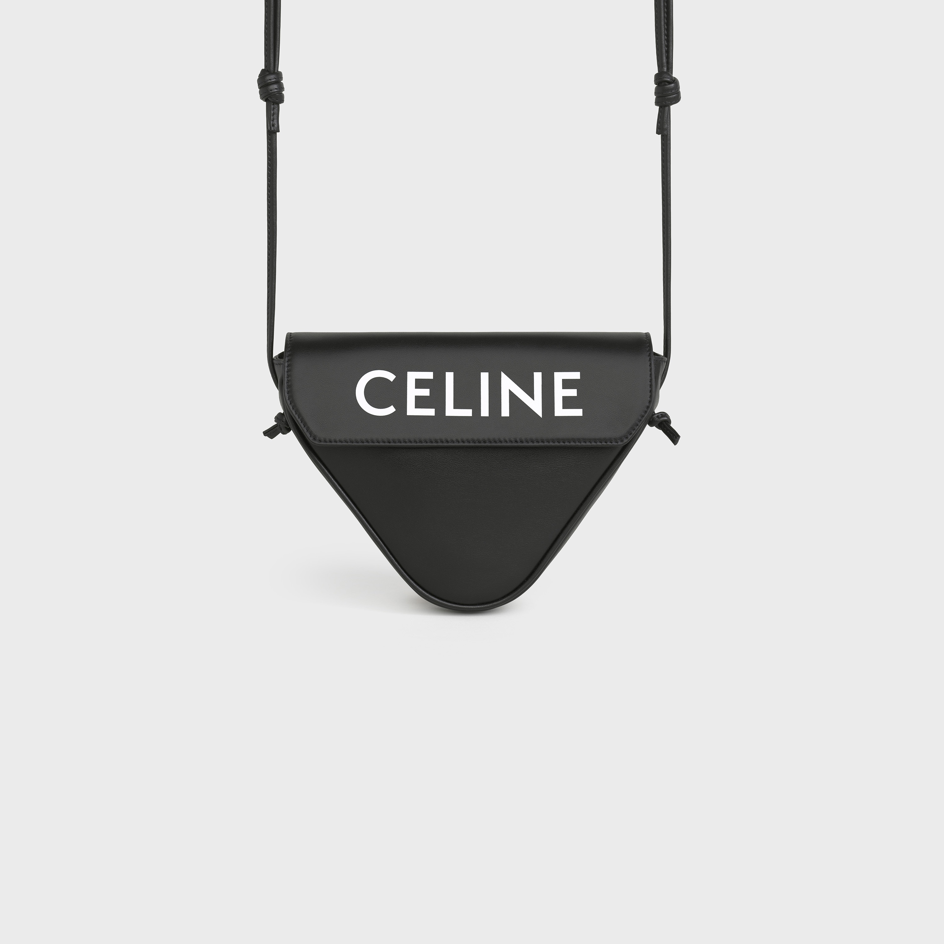 Triangle bag in Smooth calfskin with Celine Print - 4
