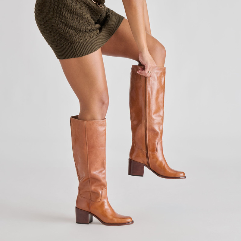 LUCYLE BOOTS TAN LEATHER 4