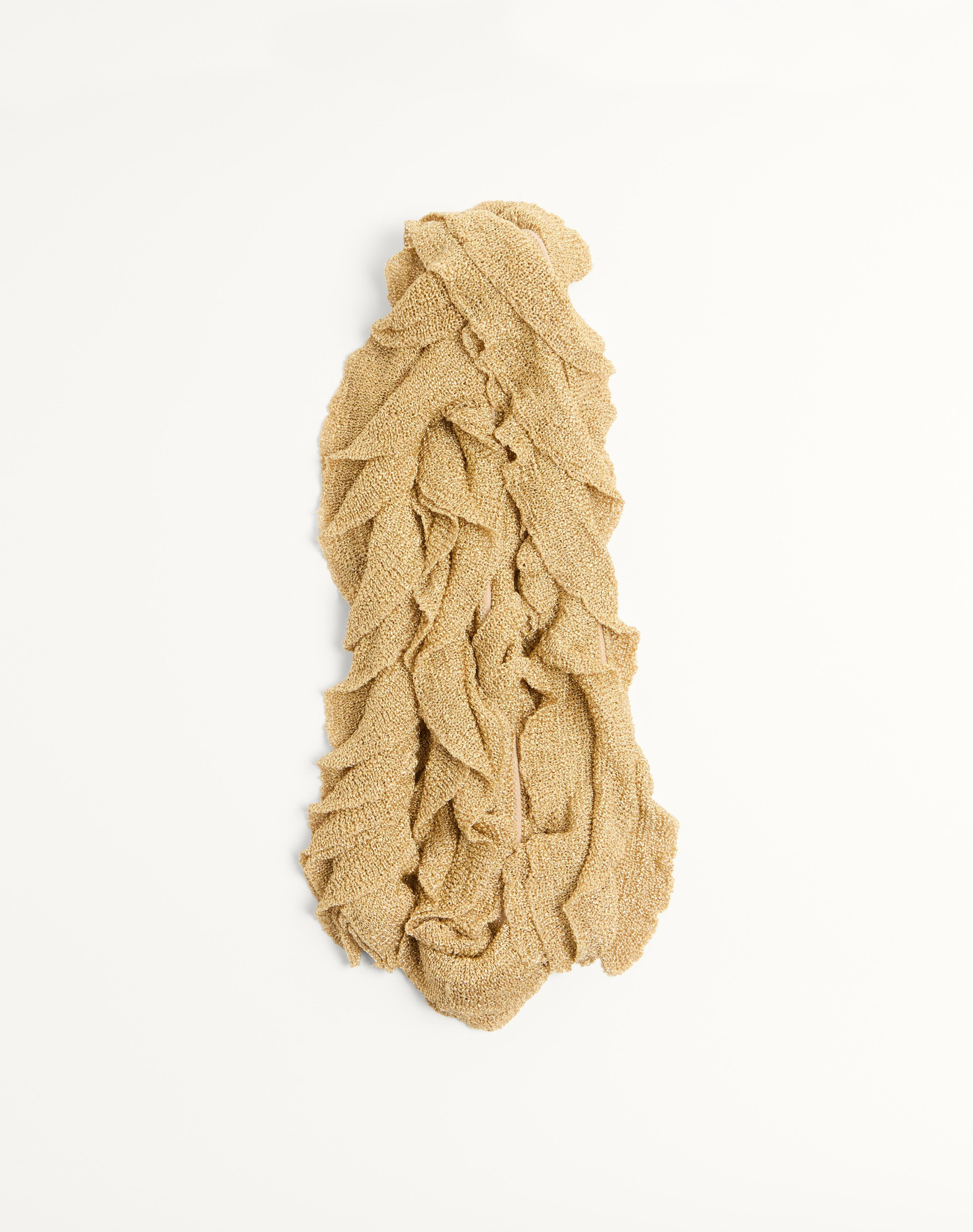 KNITTED LUREX SCARF - 3