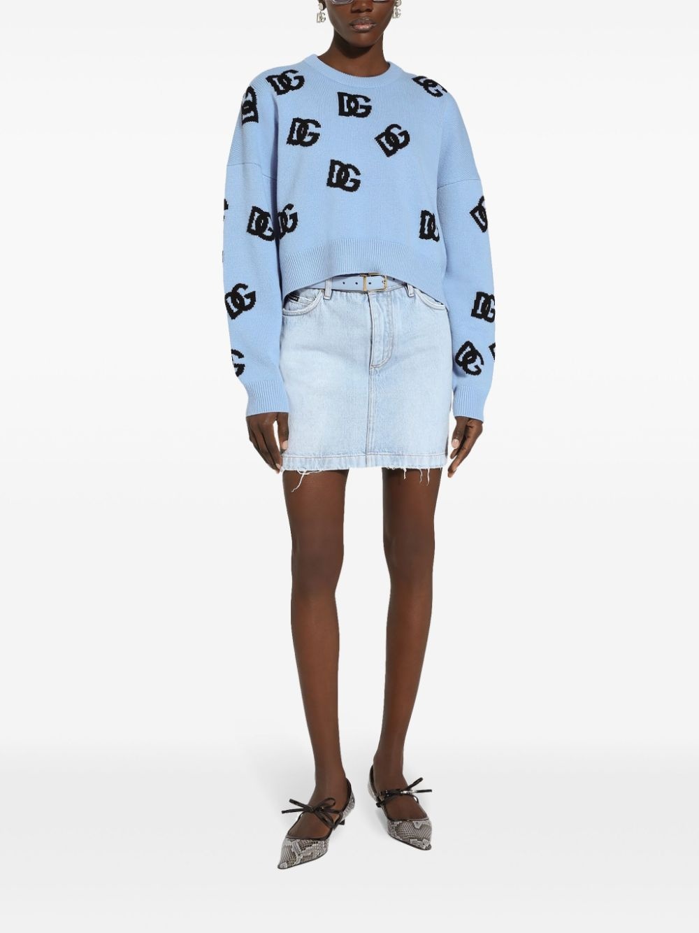 logo embroidered sweater - 3