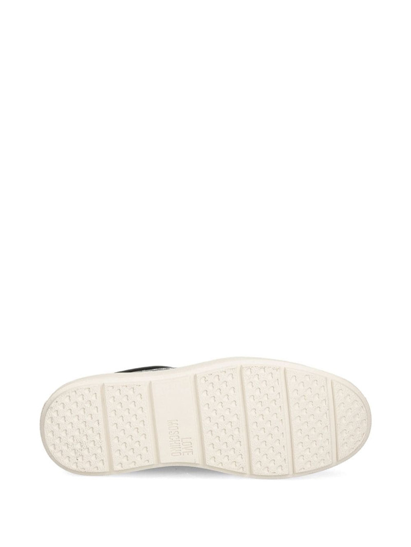 logo lettering lace-up trainers 5