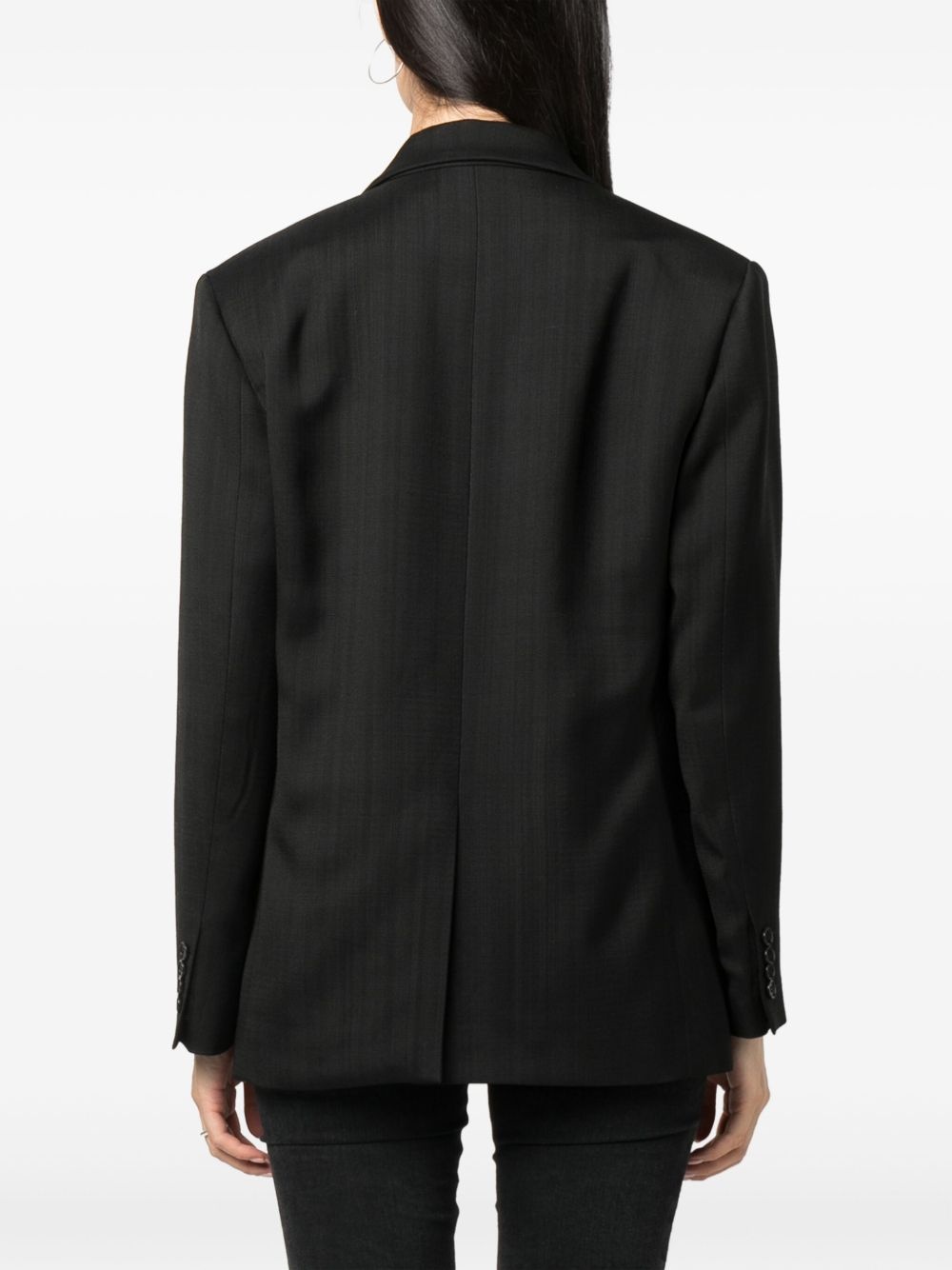 notched-lapels single-breasted blazer - 4