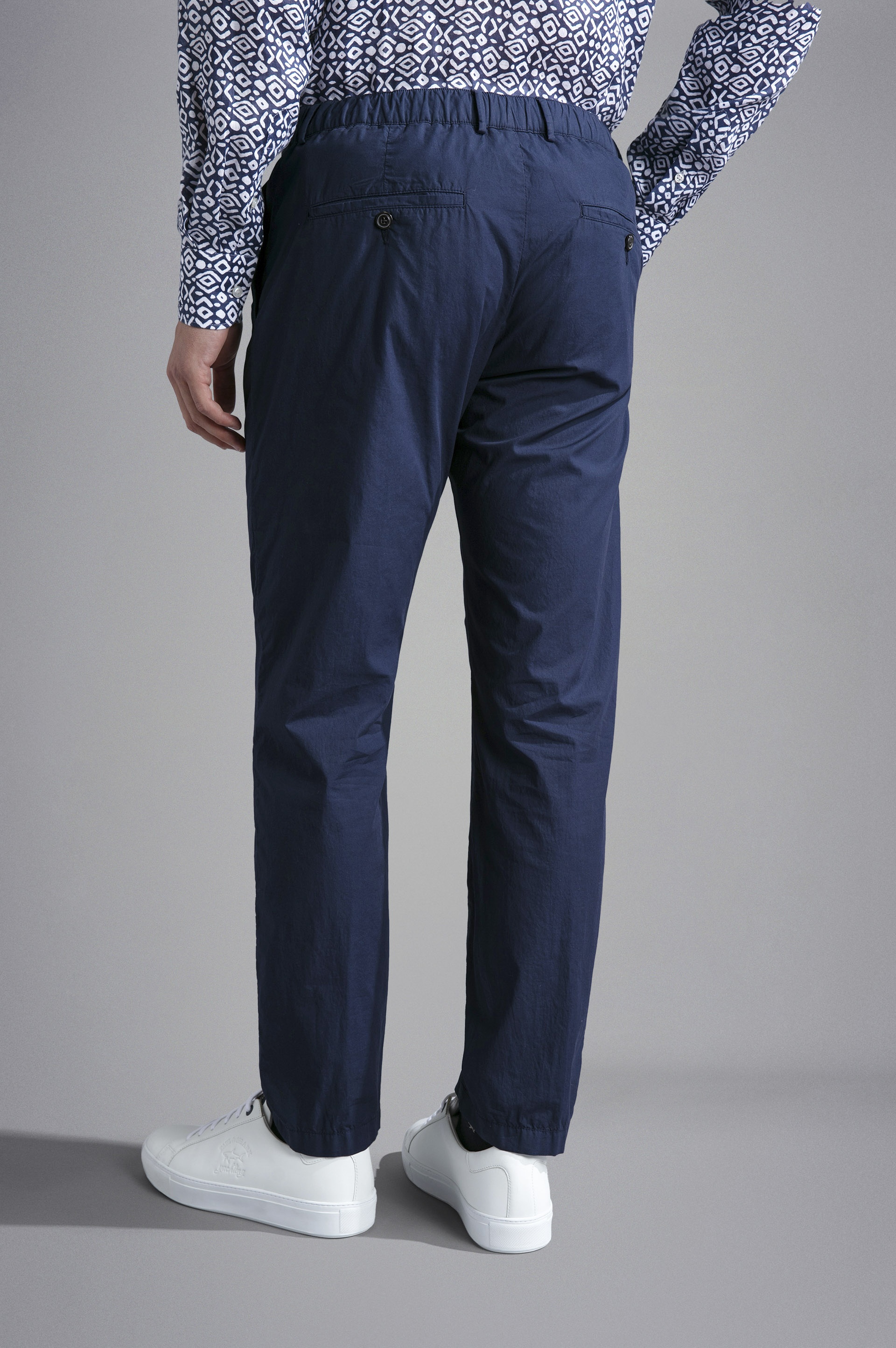 ULTRA-LIGHT POPLIN COTTON CHINO TROUSERS - 3